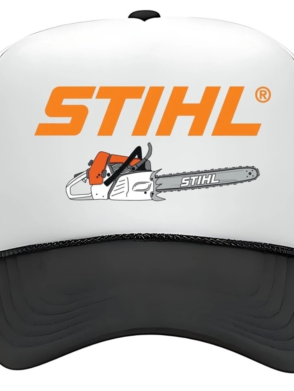 Stihl Chainsaws Foam Trucker Mesh Snapback Cap Hat Printed Graphic
